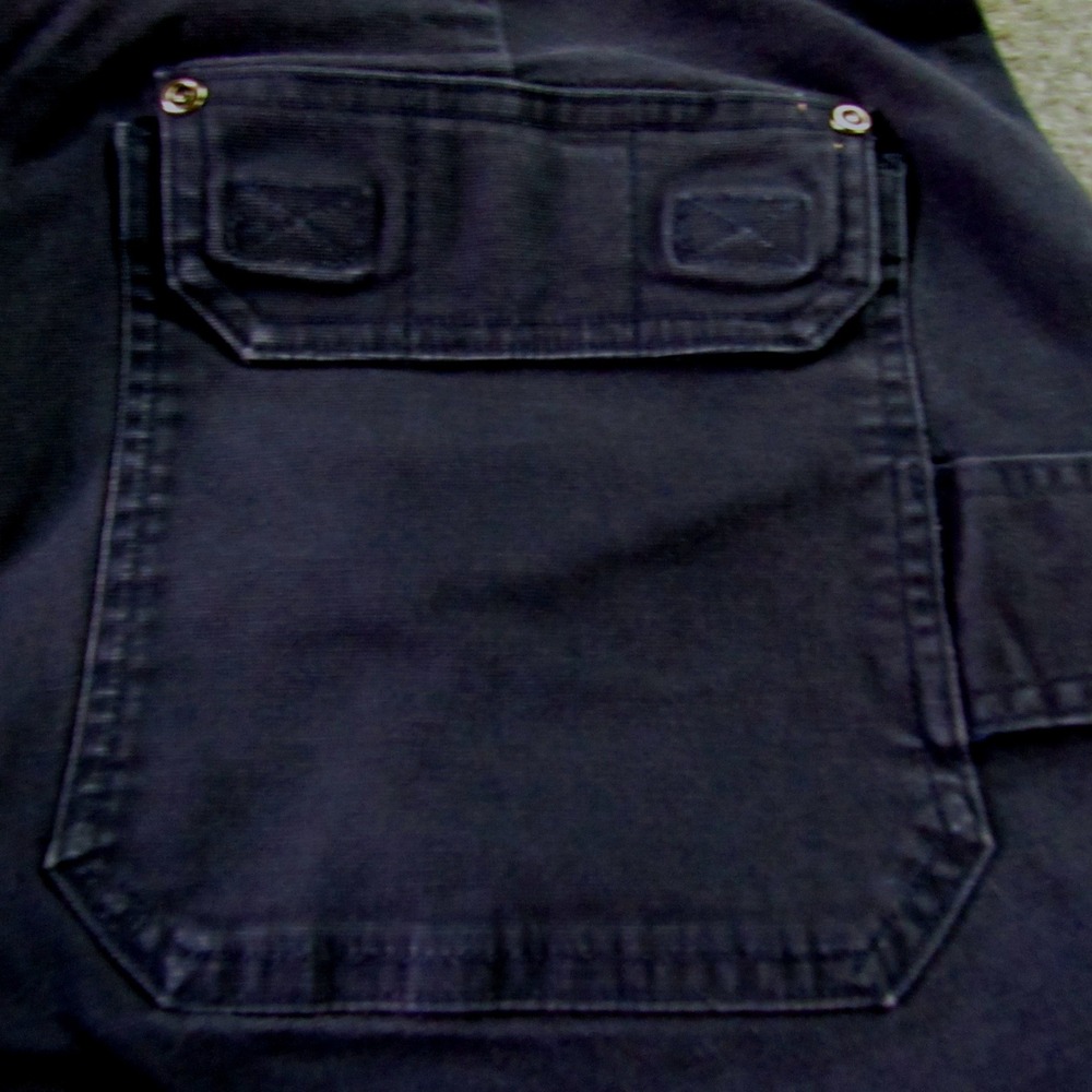 Duluth Trading Co Flex Fire Hose Cargo Pants Men 44x34 Blue Relaxed Fit Workwear - Picture 8 of 16